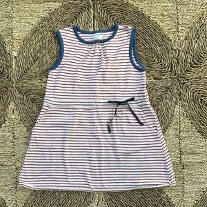 Olive Juice Kids Red Stripe Cotton Dress
